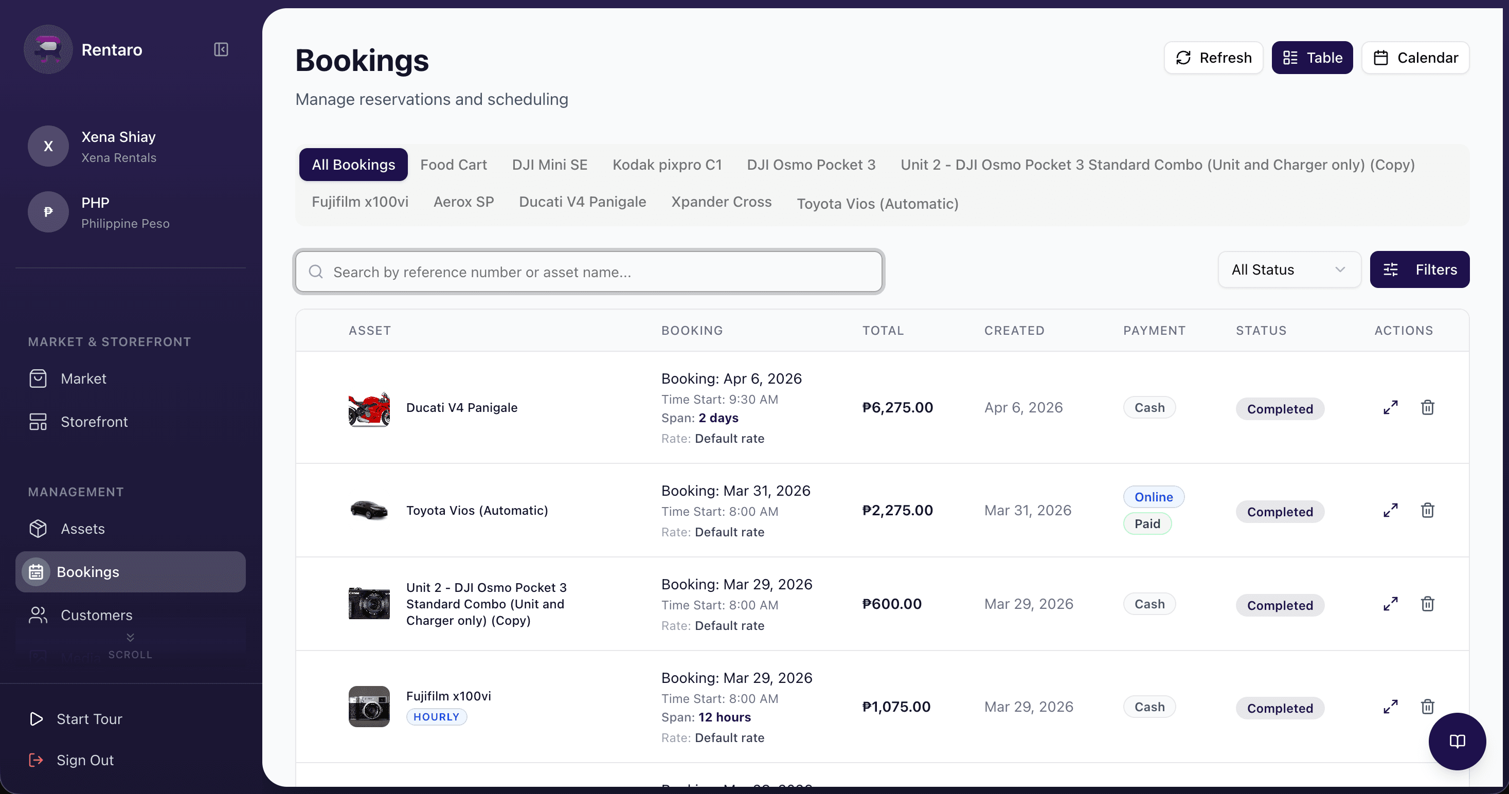 Bookings workspace that stays ahead of the schedule